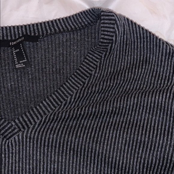 dark gray long sleeve top - Picture 2 of 2